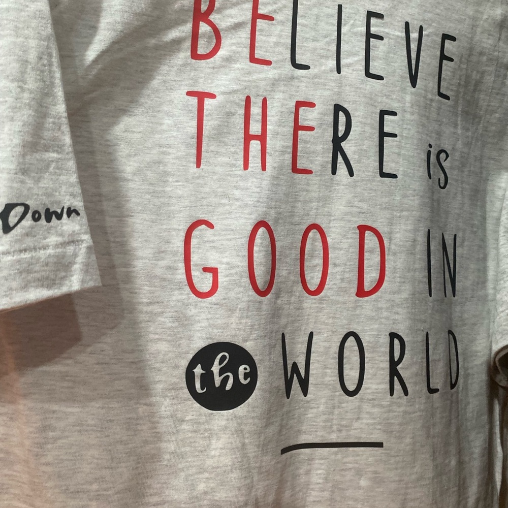 Gray Kids T-Shirt with Inspirational Print